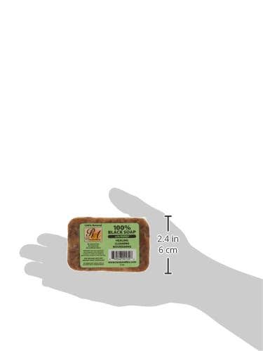African Black Soap Bar with Mango – Gentle Cleansing & Nourishing (5 oz)