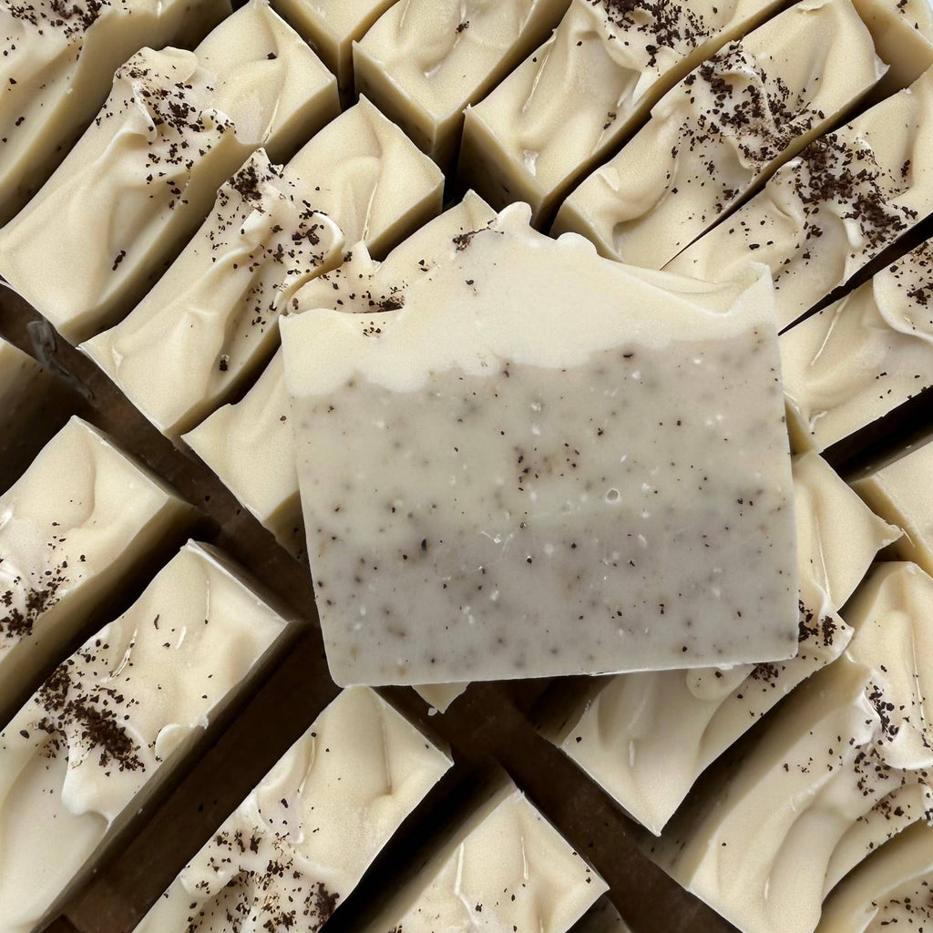 Creamy Mocha Coffee Soap Bar | Handmade Vegan Cold Process