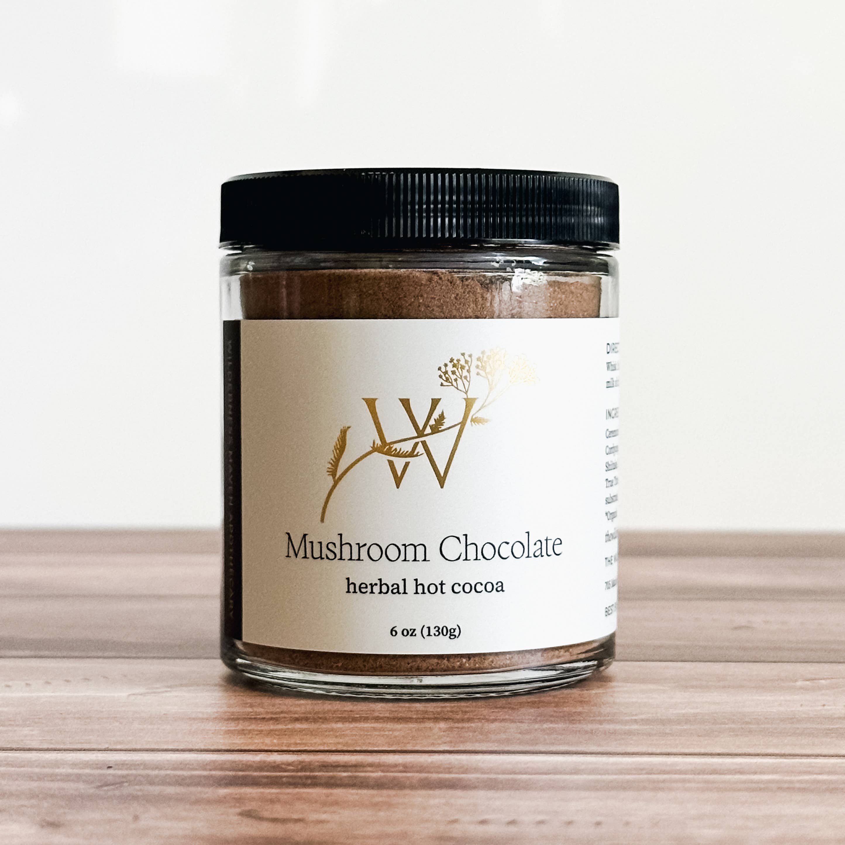 Mushroom Chocolate: 6 oz (Glass Jar)