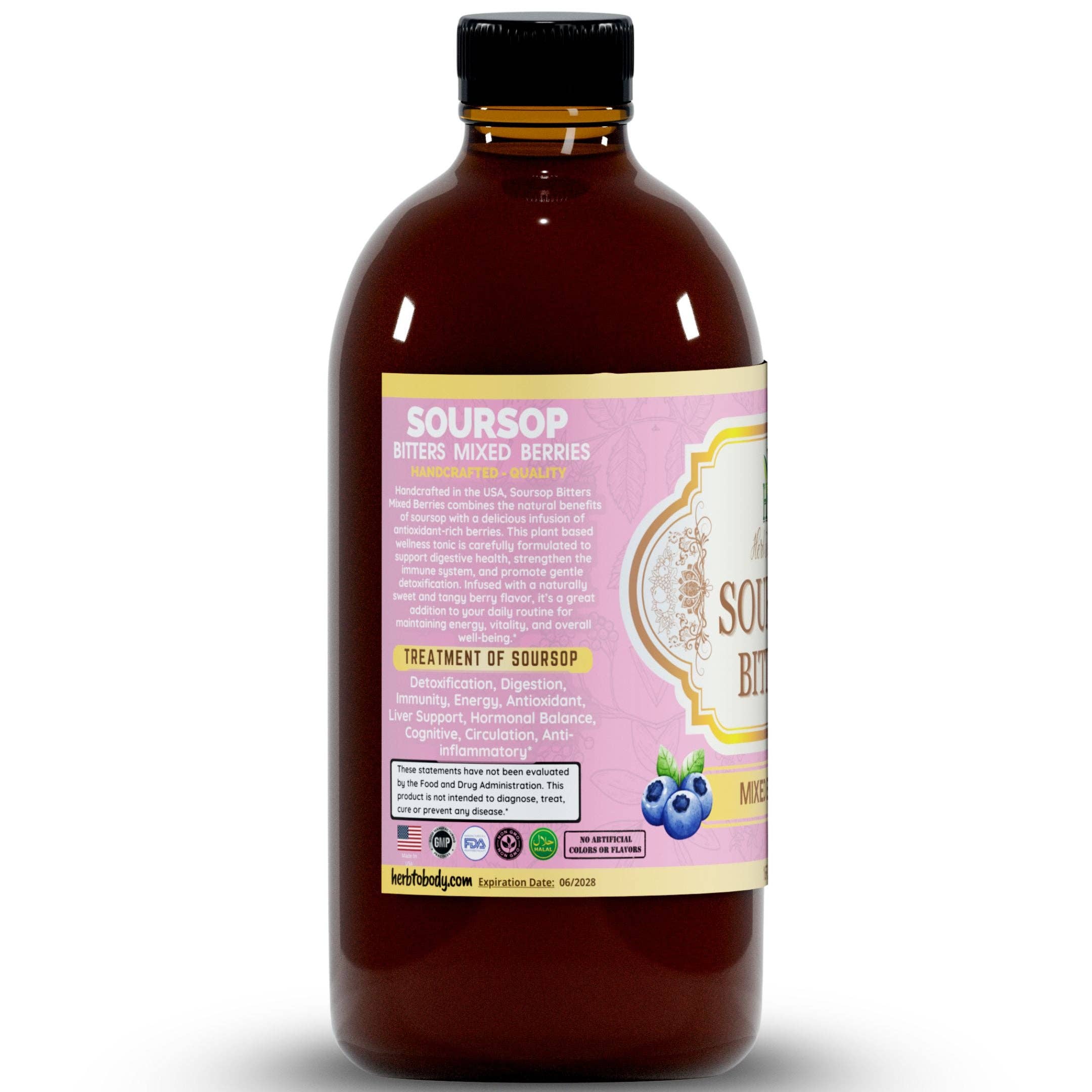 Soursop Mixed Berry Bitters | Immune, Gut & Daily Wellness Support