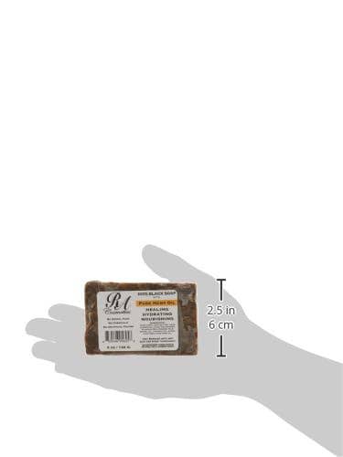 African Black Soap Bar, Unscented - 5oz