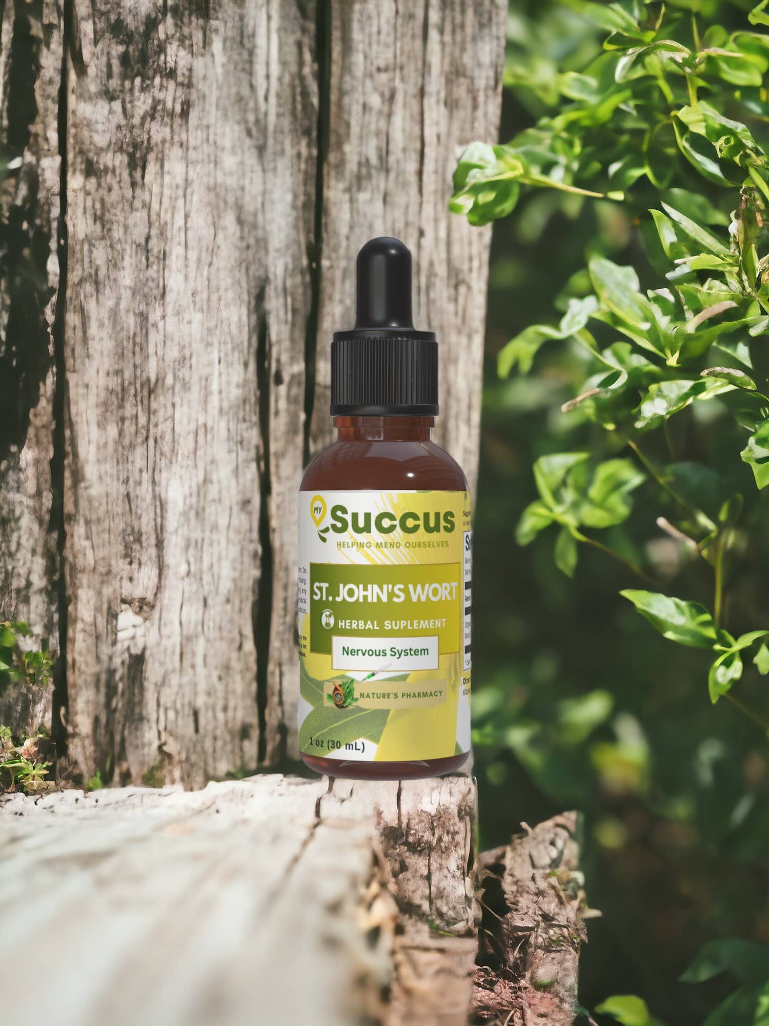 St. John's Wort Tincture - Nervous System (High Potency) : Alcohol Extract / 1 fl oz