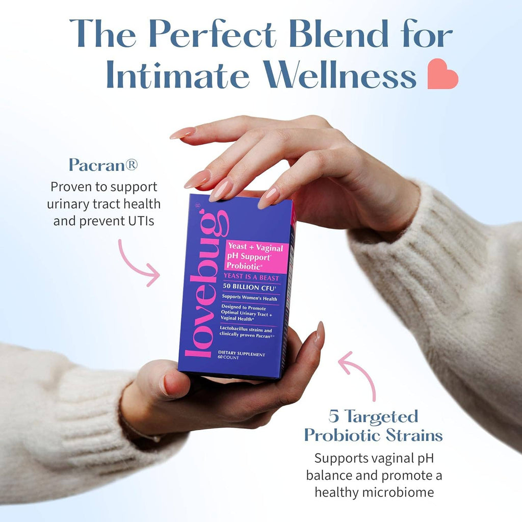 Yeast + Vaginal pH Probiotic – Feminine Balance & Urinary Tract Support | 30 Count