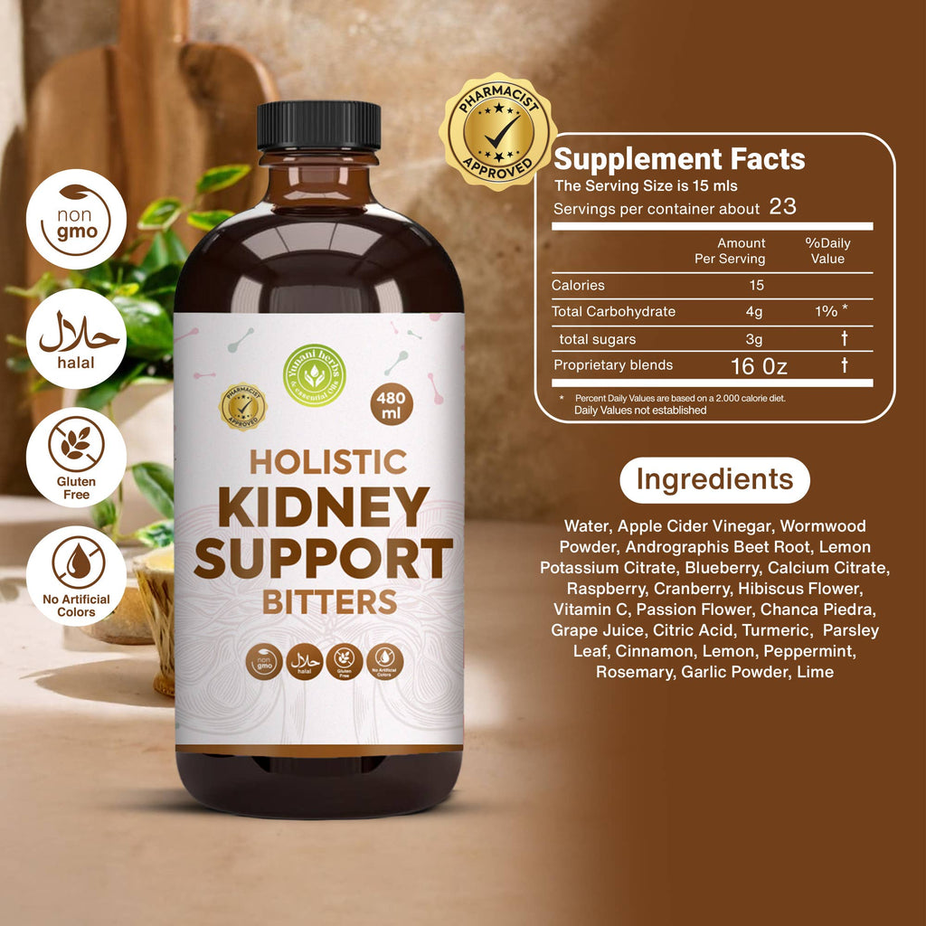 Kidney Support Herbal Bitters | Urinary, Fluid Balance & Detox Support