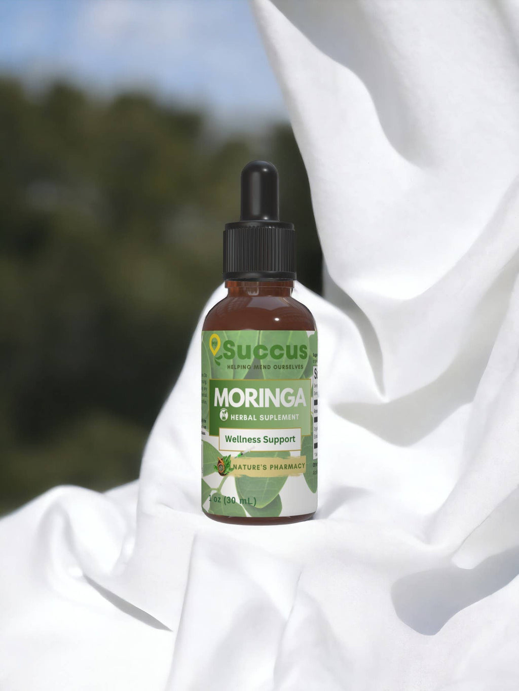 Moringa Tincture - Supports Energy & Vitality Naturally: Alcohol Free / 1 fl oz