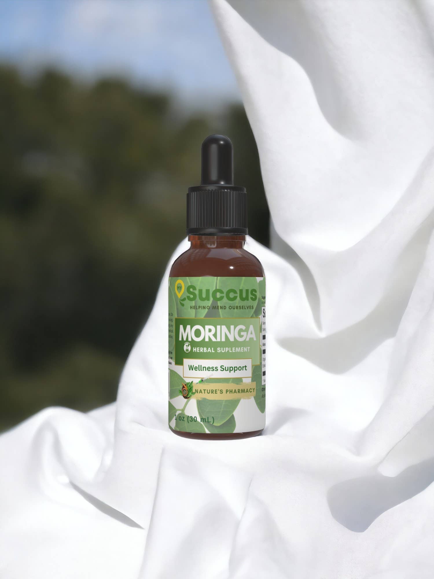 Moringa Tincture - Supports Energy & Vitality Naturally: Alcohol Free / 1 fl oz