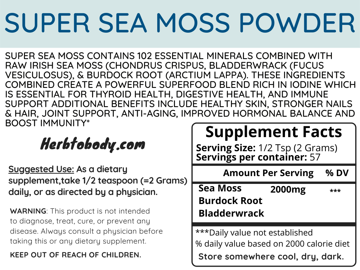 Super Sea Moss Powder