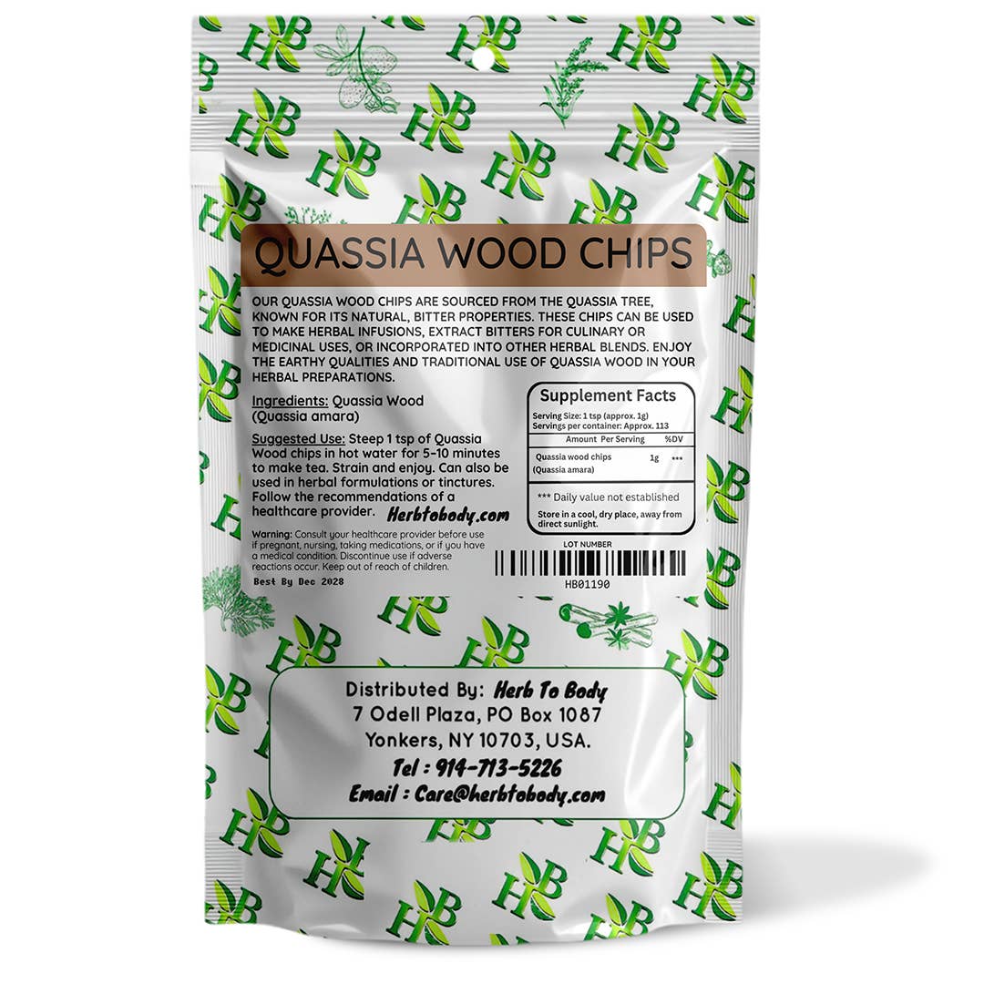 Quassia Chips (4oz)  | Digestive | Gut Balance | Parasite Support