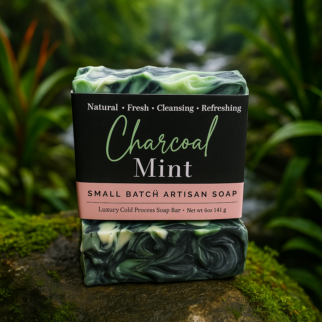 Charcoal Mint Soap Bar | Detox, Clarify & Refresh (5oz)