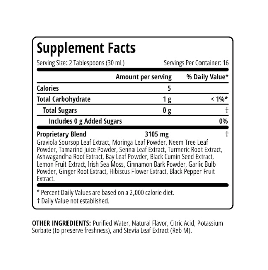 Exotic Soursop Bitters – Mango Flavor | Herbal Digestive & Daily Wellness Support – 16 oz