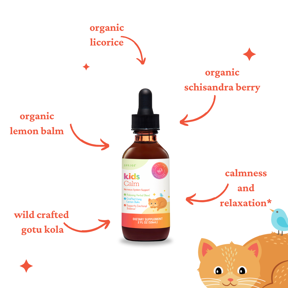 Kids Calm | Organic Herbal Calm Support for Children | 2 oz
