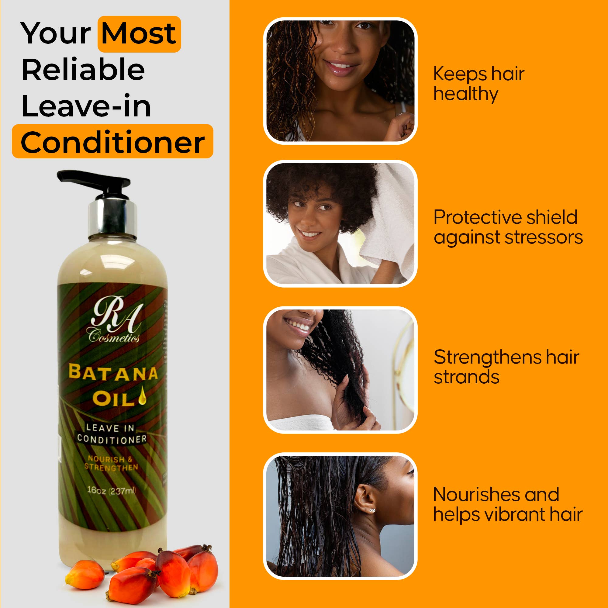 Batana Oil Leave In Conditioner, 16oz