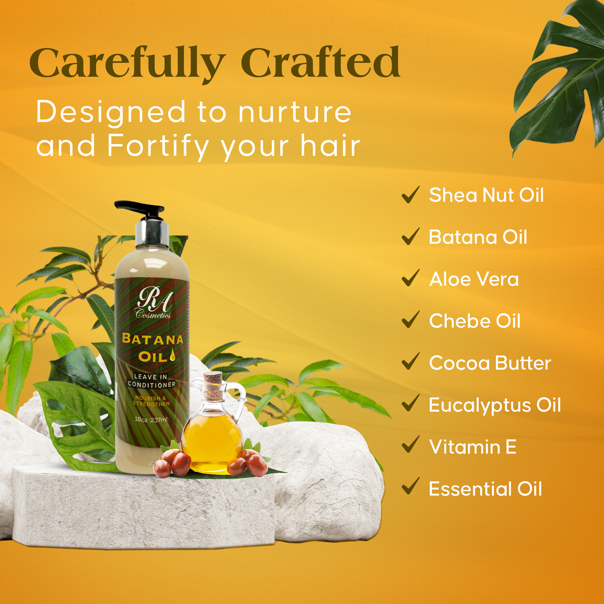Batana Oil Leave In Conditioner, 16oz