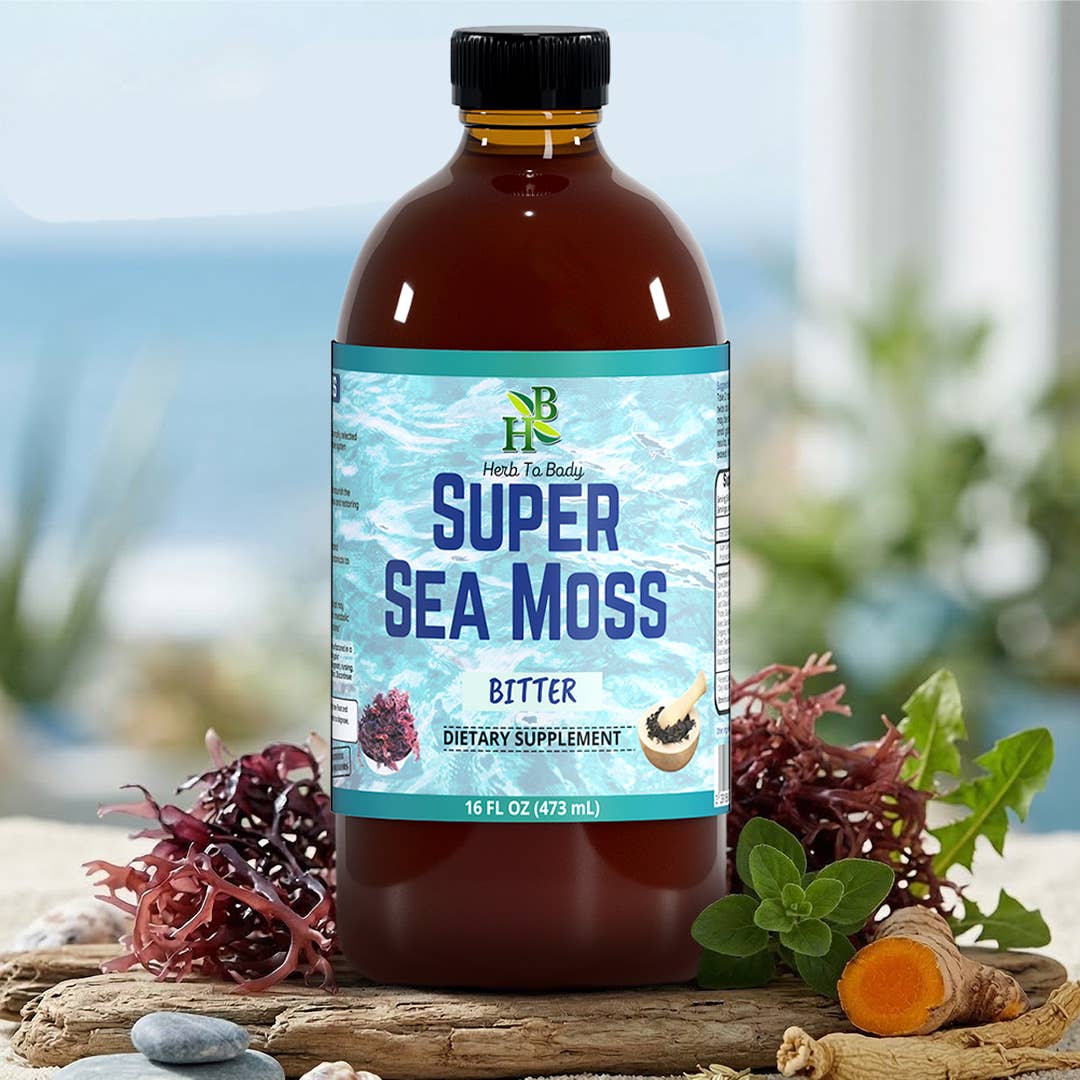Super Sea Moss Bitter | 40+ Herbal Wellness Tonic with Irish Moss & Bladderwrack