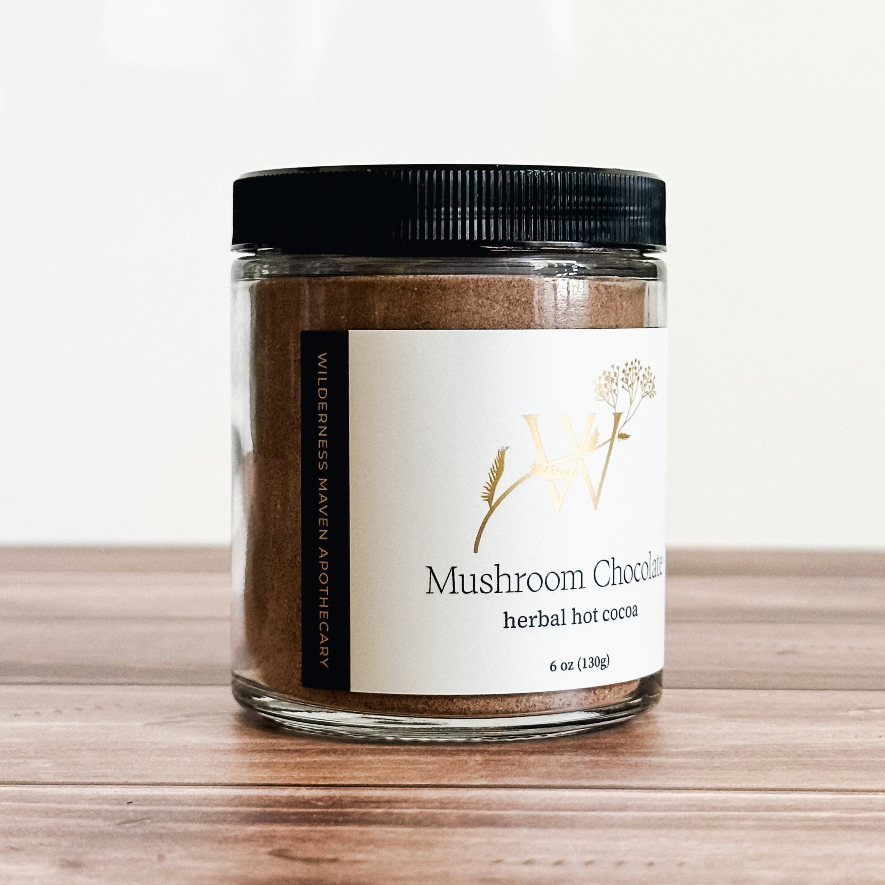 Mushroom Chocolate: 6 oz (Glass Jar)