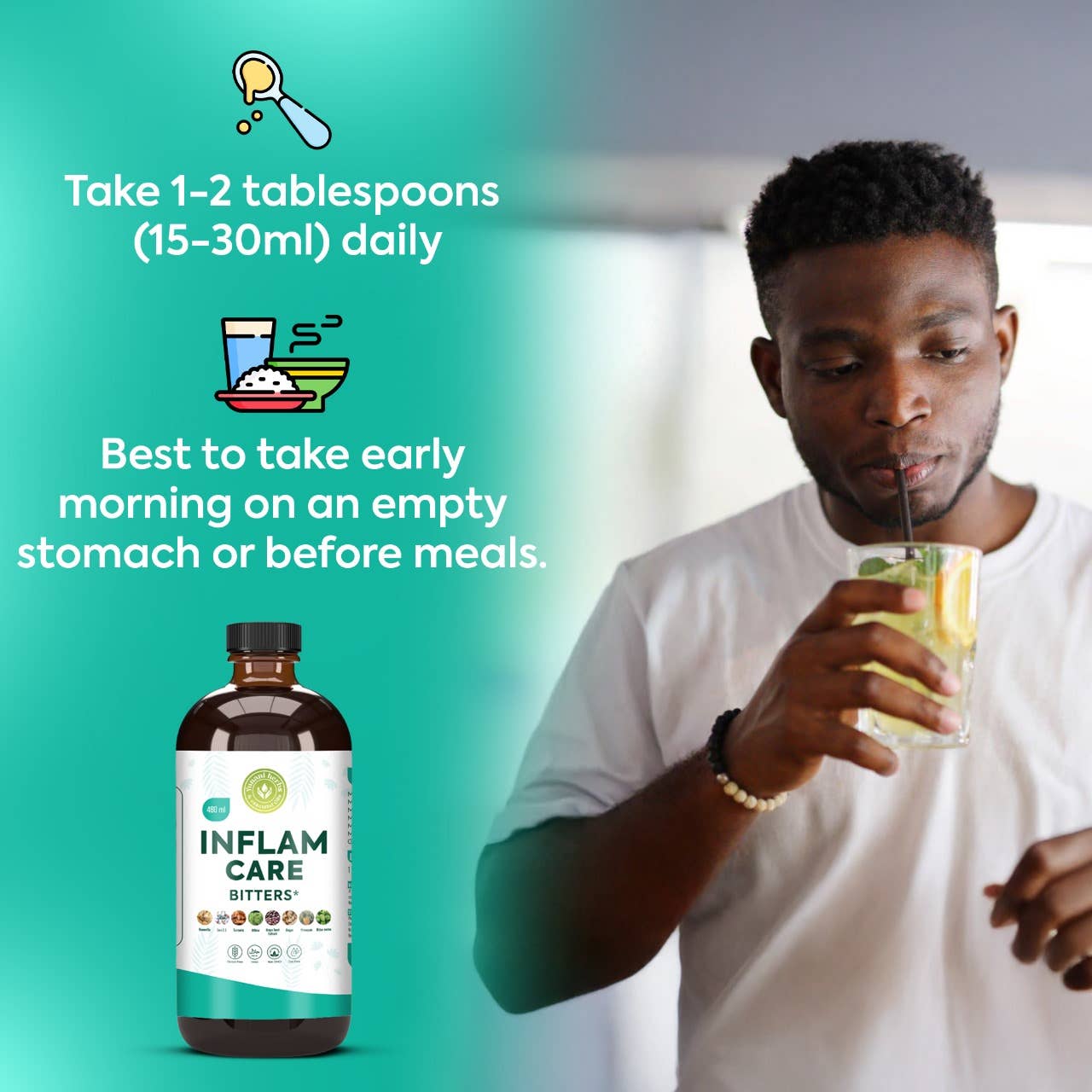 INFALM CARE Living Bitters (Inflammation | Immune | Cleanse | Digestion)