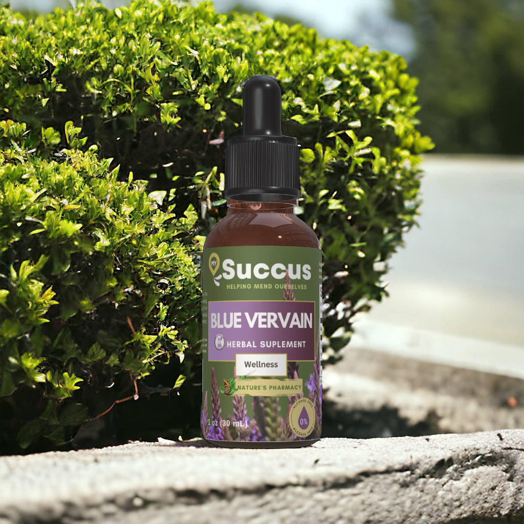 Blue Vervain Tincture - Calming, Herbal & Naturally Soothing: Alcohol Free / 1 fl oz