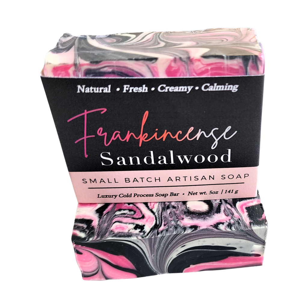 Frankincense & Sandalwood Soap Bar | Handmade Botanical Soap for Soft, Healthy-Looking Skin
