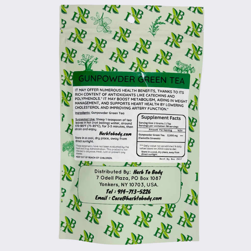 Gunpowder Green Tea ( Clean Energy • Antioxidant Protection • Metabolism Boost )