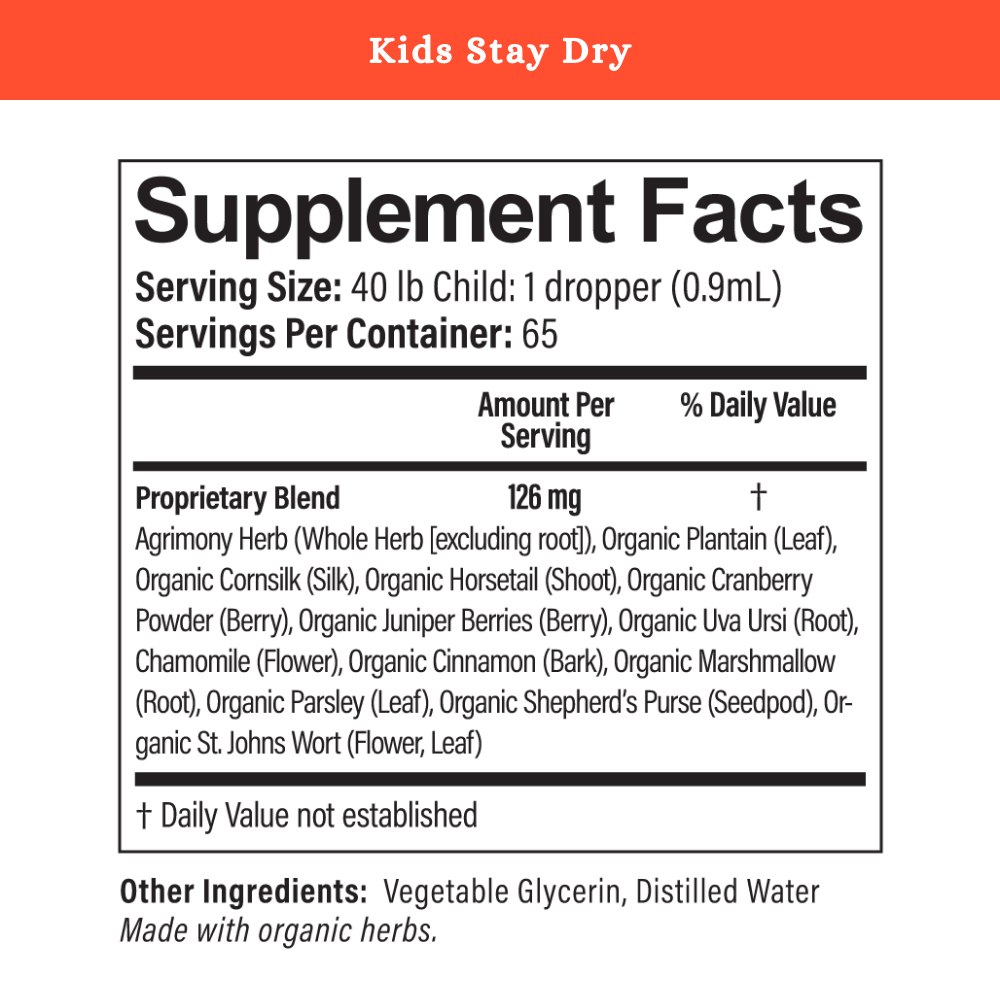 Kids Stay Dry – Bedwetting & Nighttime Bladder Support | 2 oz