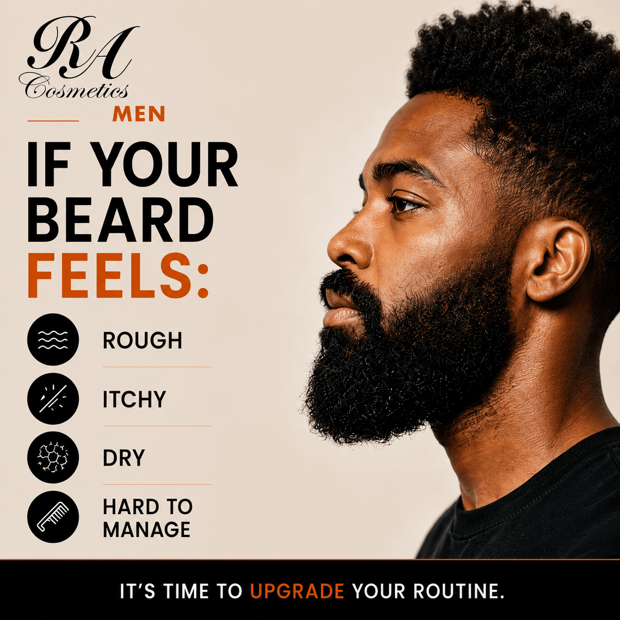 Premium Men's Beard Oil with Batana, Argan & Castor Oils – 2 oz