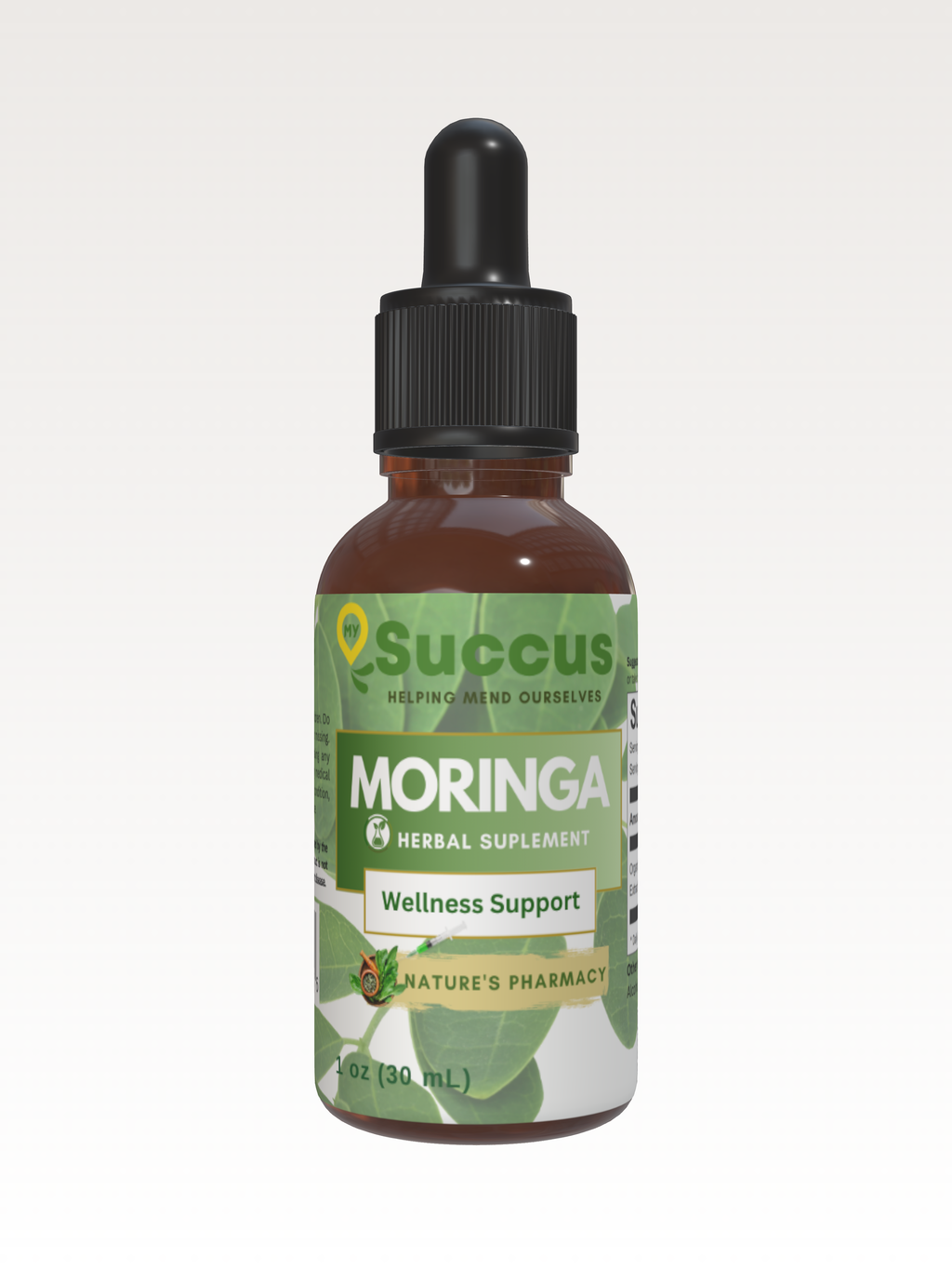 Moringa Tincture - Supports Energy & Vitality Naturally: Alcohol Free / 1 fl oz