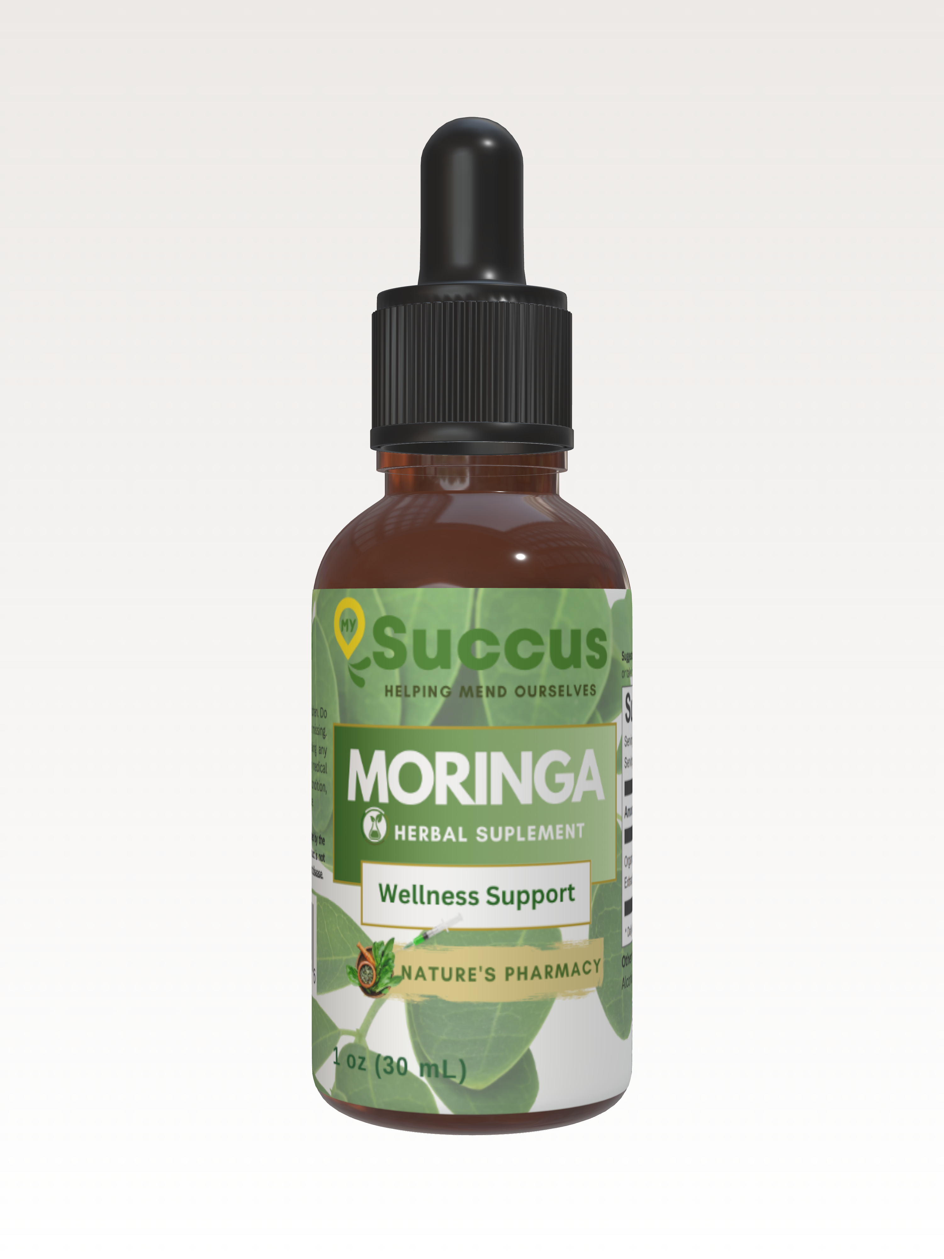 Moringa Tincture - Supports Energy & Vitality Naturally: Alcohol Free / 1 fl oz