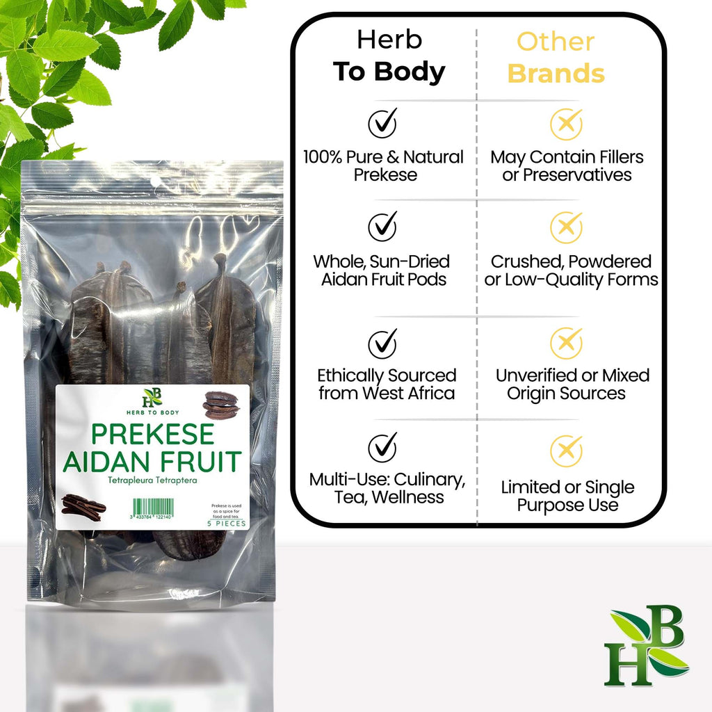 Prekese (Aidan Fruit) | Aromatic Herbal Pods for Tea, Soups & Wellness