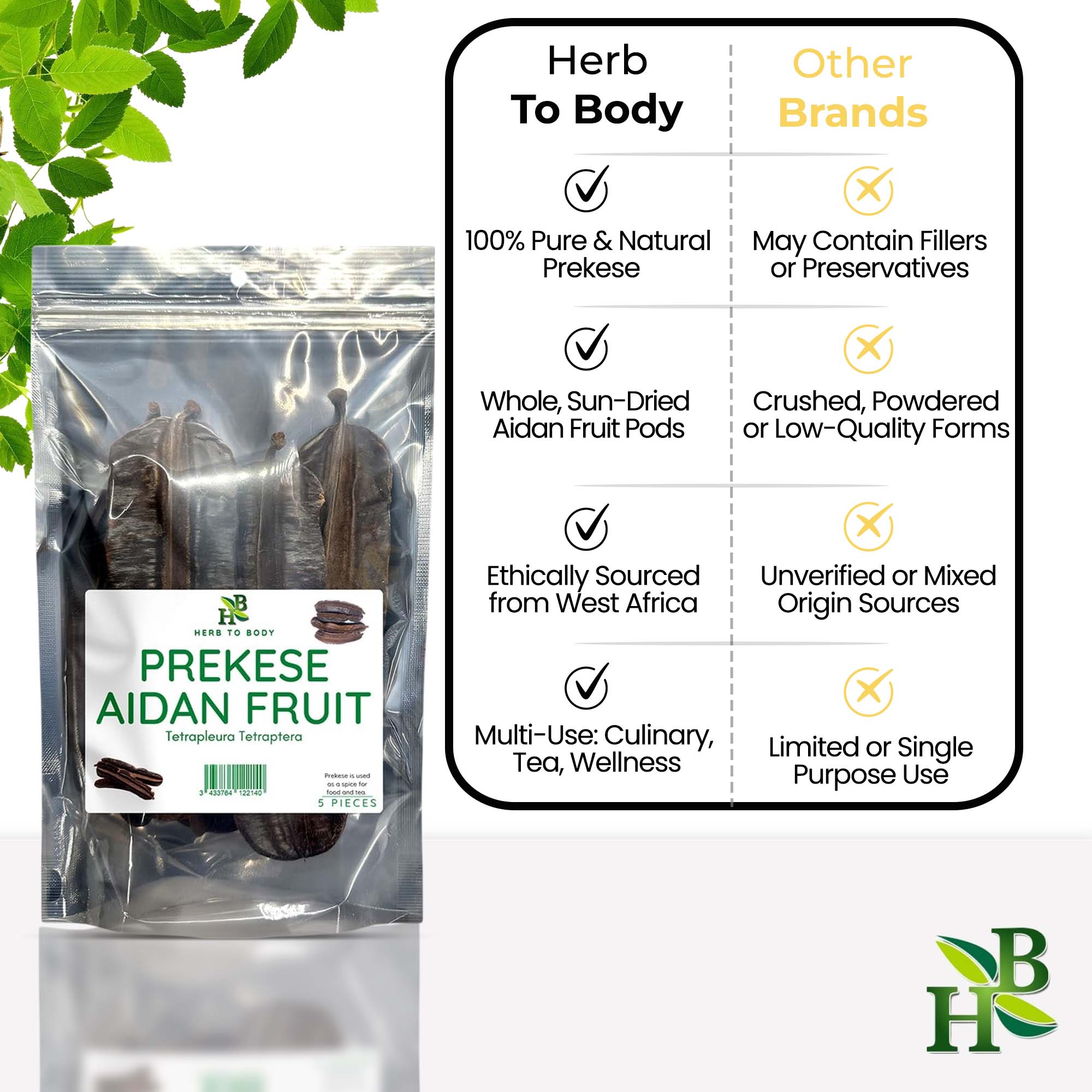 Prekese (Aidan Fruit) | Aromatic Herbal Pods for Tea, Soups & Wellness