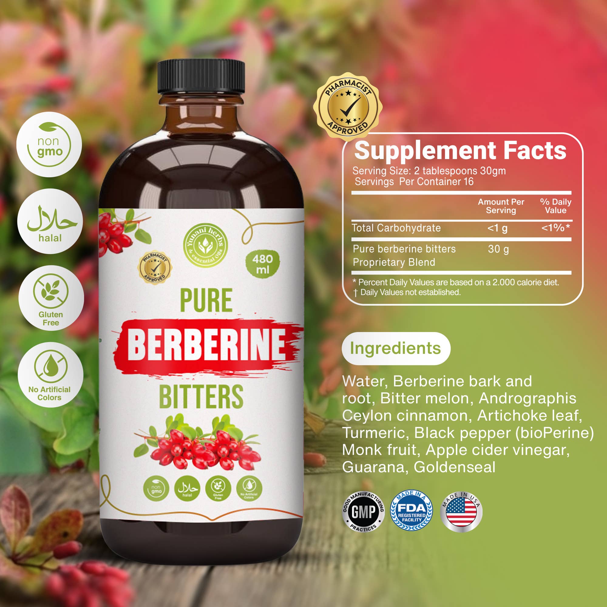 Pure Berberine Weight Management Bitters | Metabolic & Blood Sugar Support