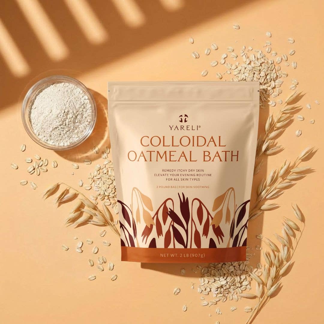 100% Pure Colloidal Oatmeal Bath – Dry, Itchy & Sensitive Skin Relief | Unscented, 2 lb