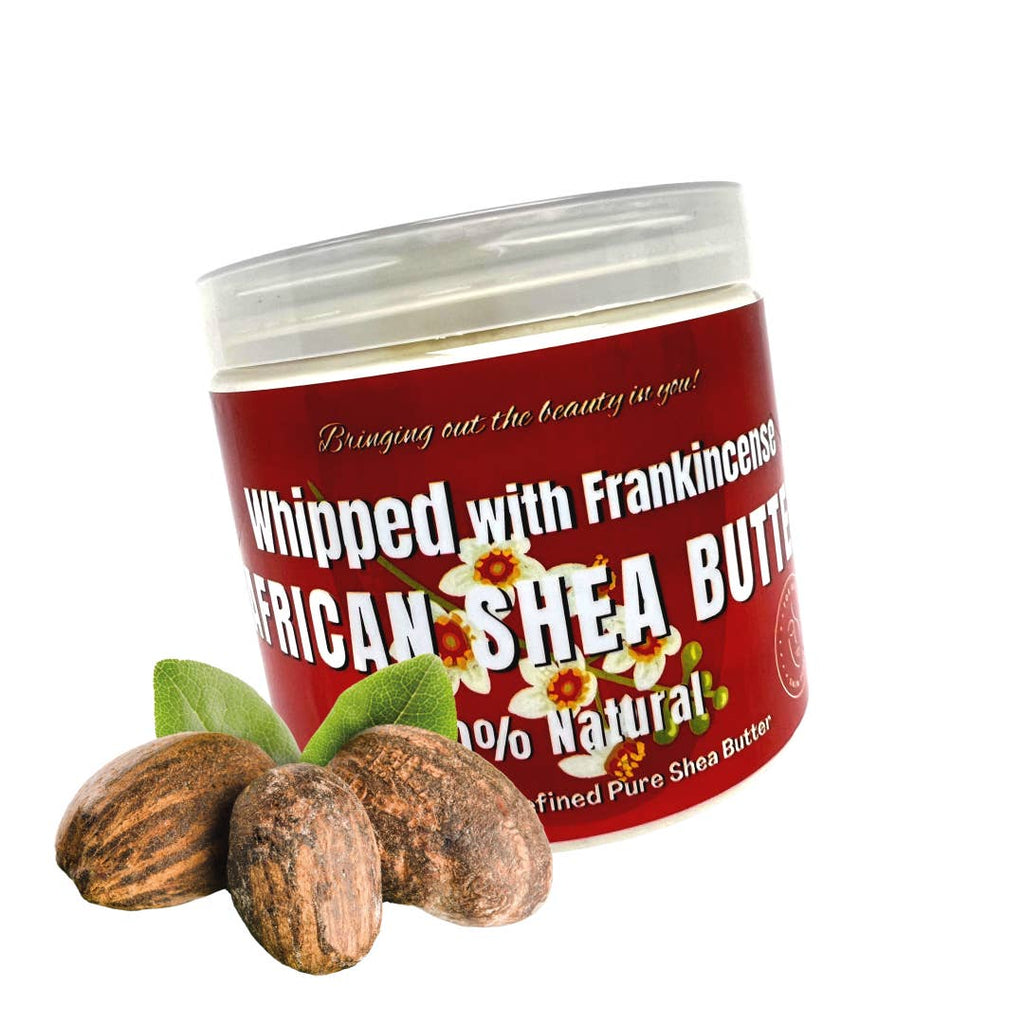 Whipped African Ivory Shea Butter with Frankincense – 12 oz