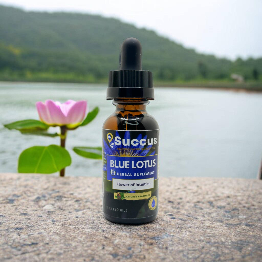 Blue Lotus Tincture - The Flower of Intuition (High Potency) : Alcohol Free / 1 fl oz