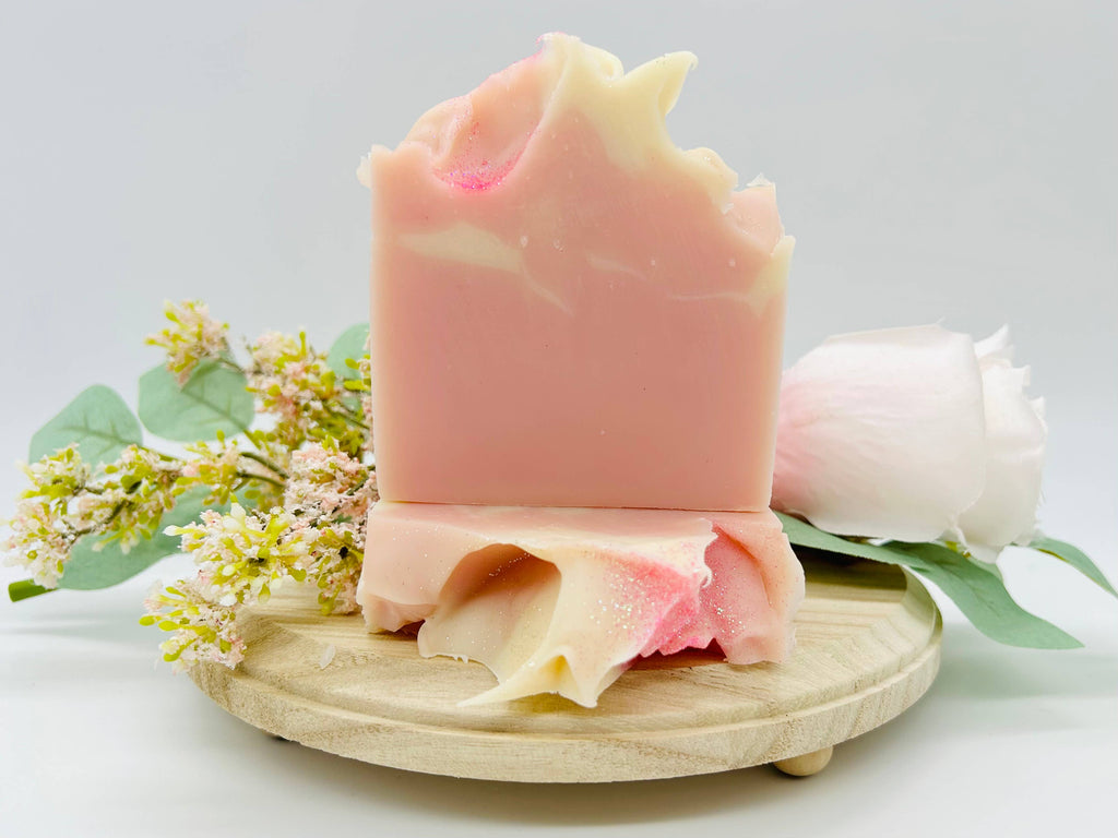Pink Berry Mimosa Handmade Soap Bar VEGAN