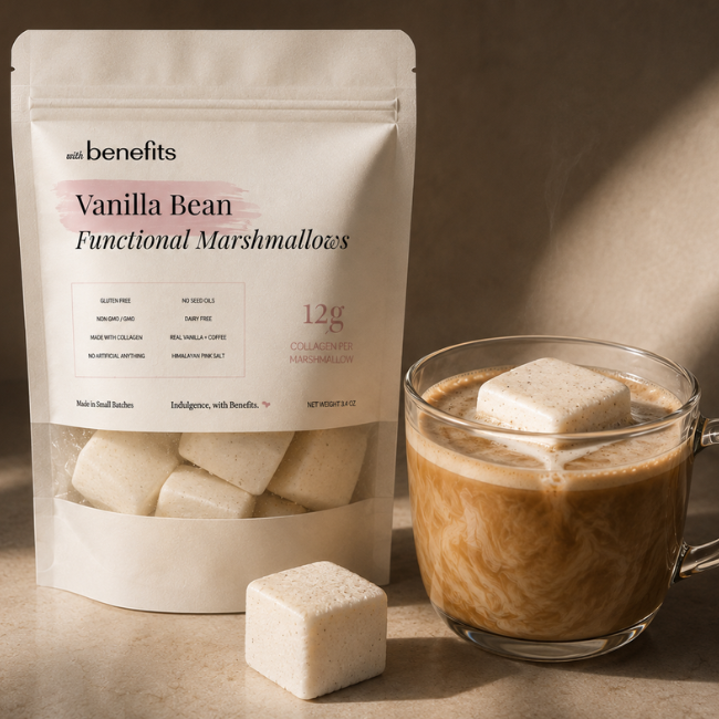 Vanilla Bean Functional Marshmallows – 12g Collagen | 7 Count (Seasonal)