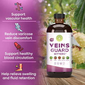 Veins Guard Living Bitters| Swelling | Fluid Retention | Varicose Veins | Support Circulation