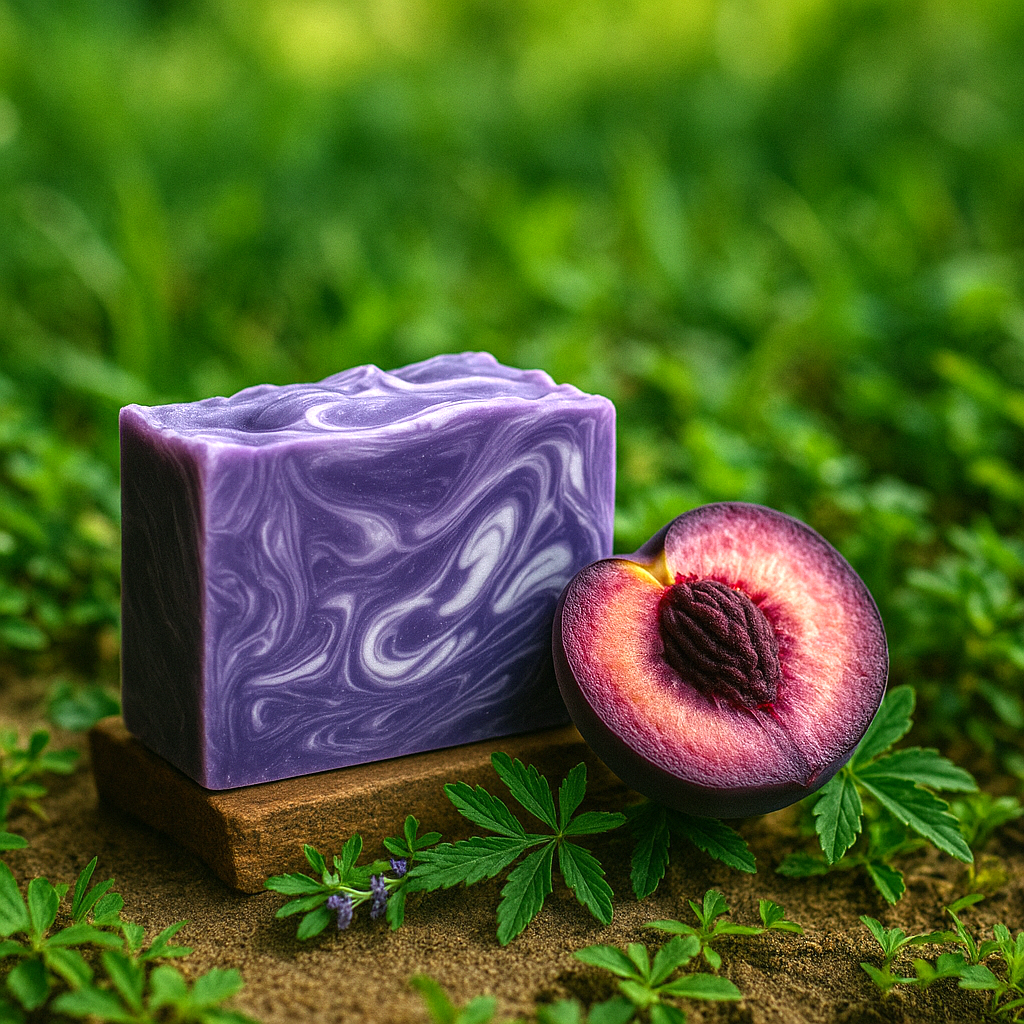 Purple Peach Soap Bar
