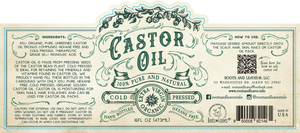 Cold Pressed Castor Oil |  2 oz (Organic)