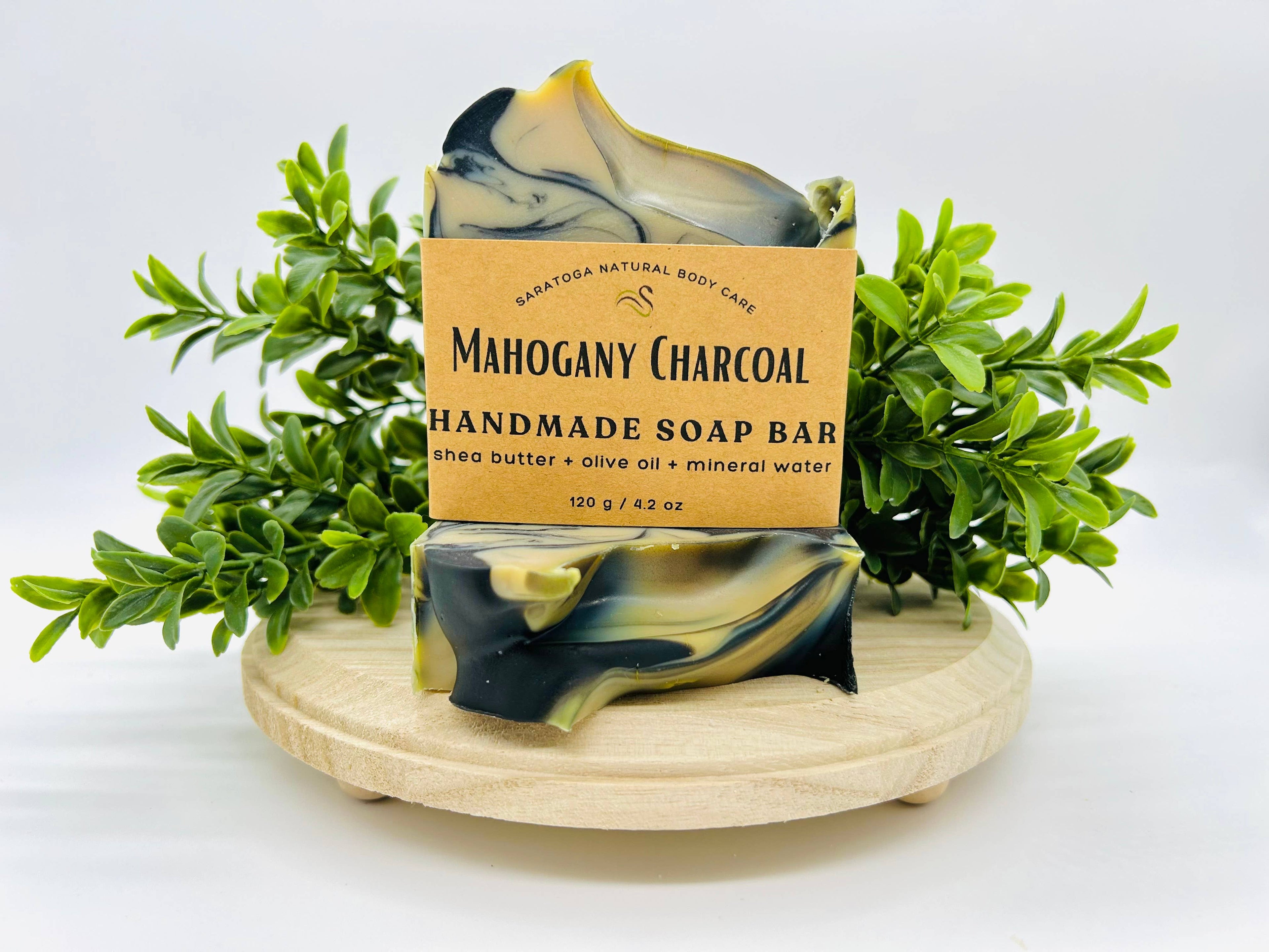 Mahogany Charcoal Handmade Soap Bar VEGAN