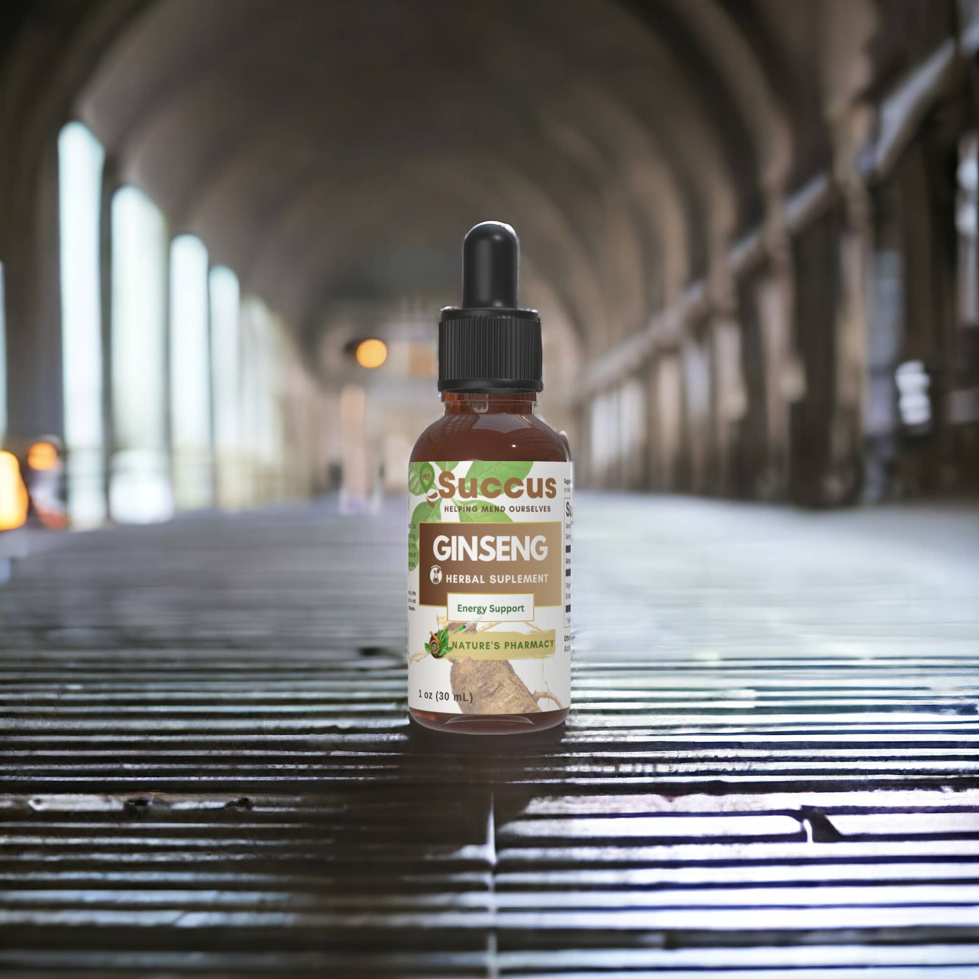 Ginseng Tincture - Supports Energy & Natural Vitality: Alcohol Free / 1 fl oz