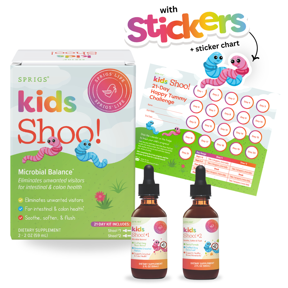 Kids Shoo!™ | 21-Day Herbal Wellness Kit | 2 oz Bottles