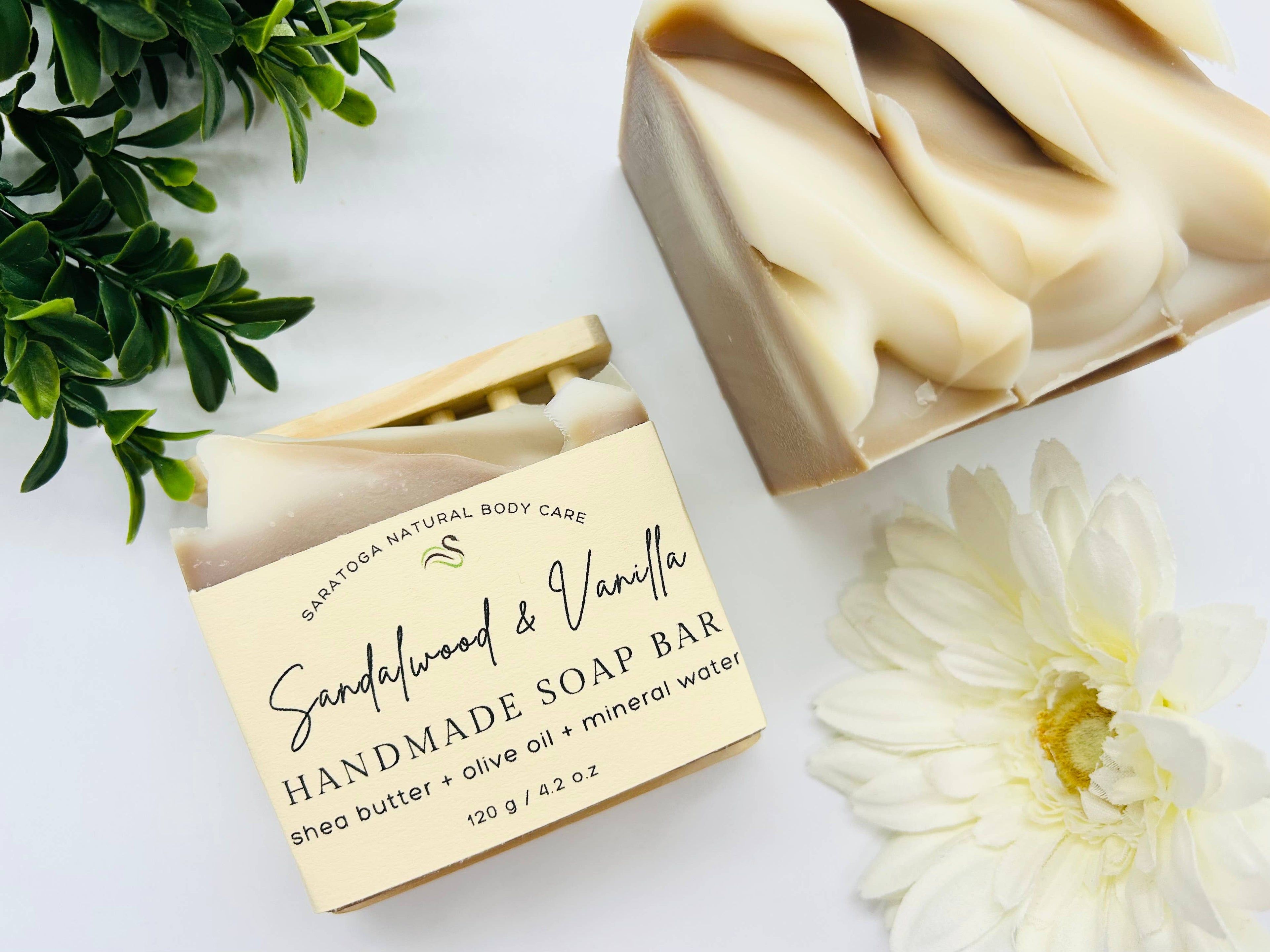 Sandalwood Vanilla Handmade Soap Bar VEGAN