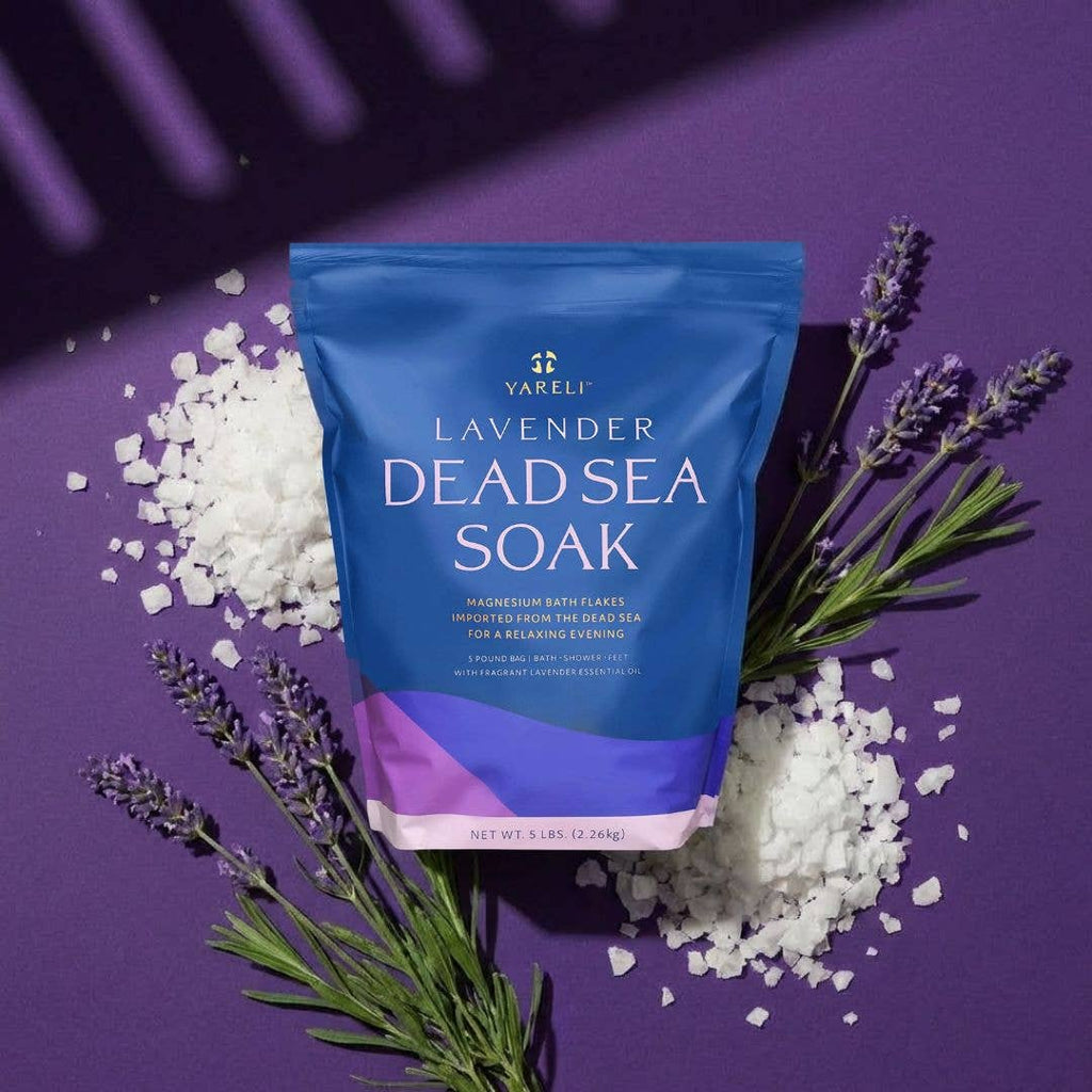 Lavender Dead Sea Magnesium Bath Flakes – Relax & Restore | 5 lb
