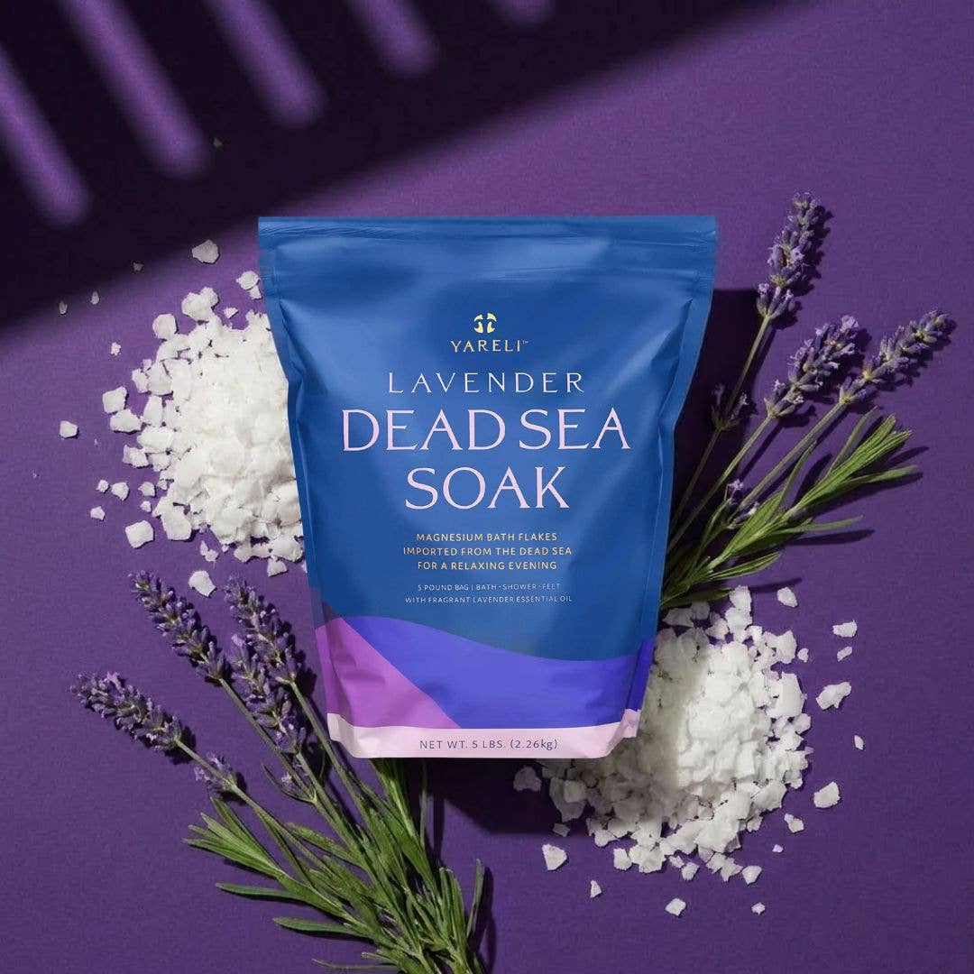 Lavender Dead Sea Magnesium Bath Flakes – Relax & Restore | 5 lb