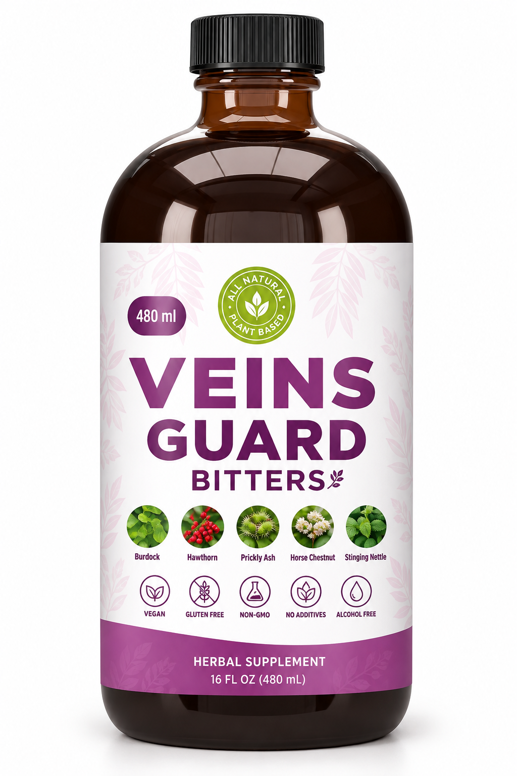 Veins Guard Living Bitters| Swelling | Fluid Retention | Varicose Veins | Support Circulation