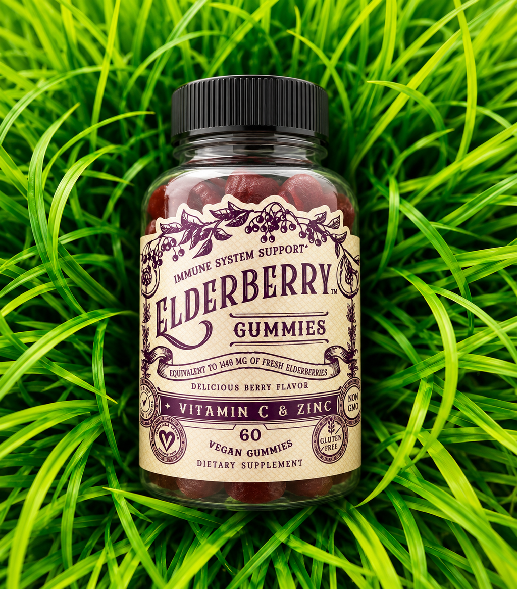 Elderberry Gummies with Zinc + Vitamin C- 60 CT