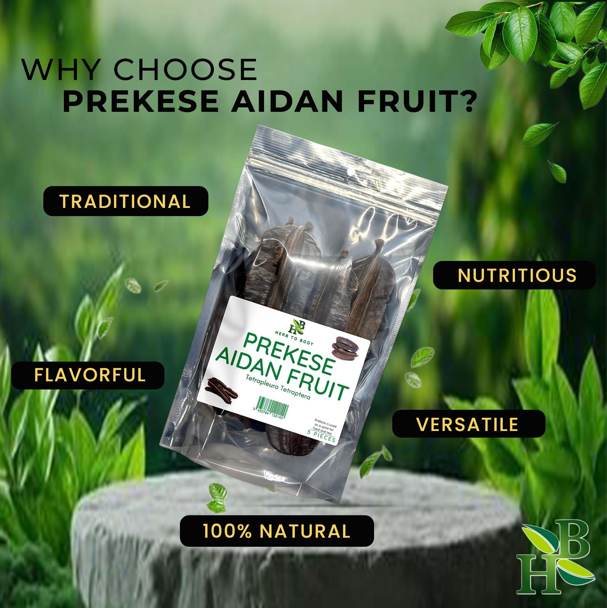 Prekese (Aidan Fruit) | Aromatic Herbal Pods for Tea, Soups & Wellness