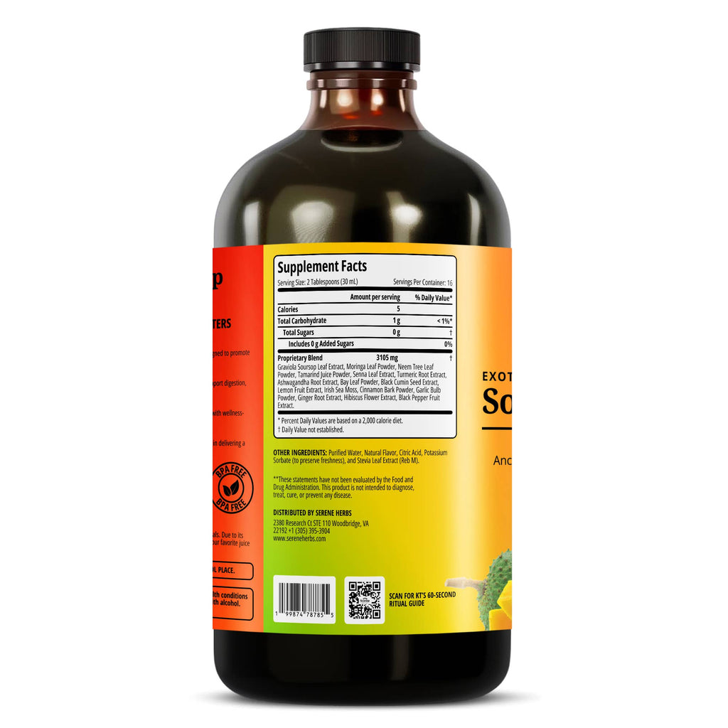 Exotic Soursop Bitters – Mango Flavor | Herbal Digestive & Daily Wellness Support – 16 oz