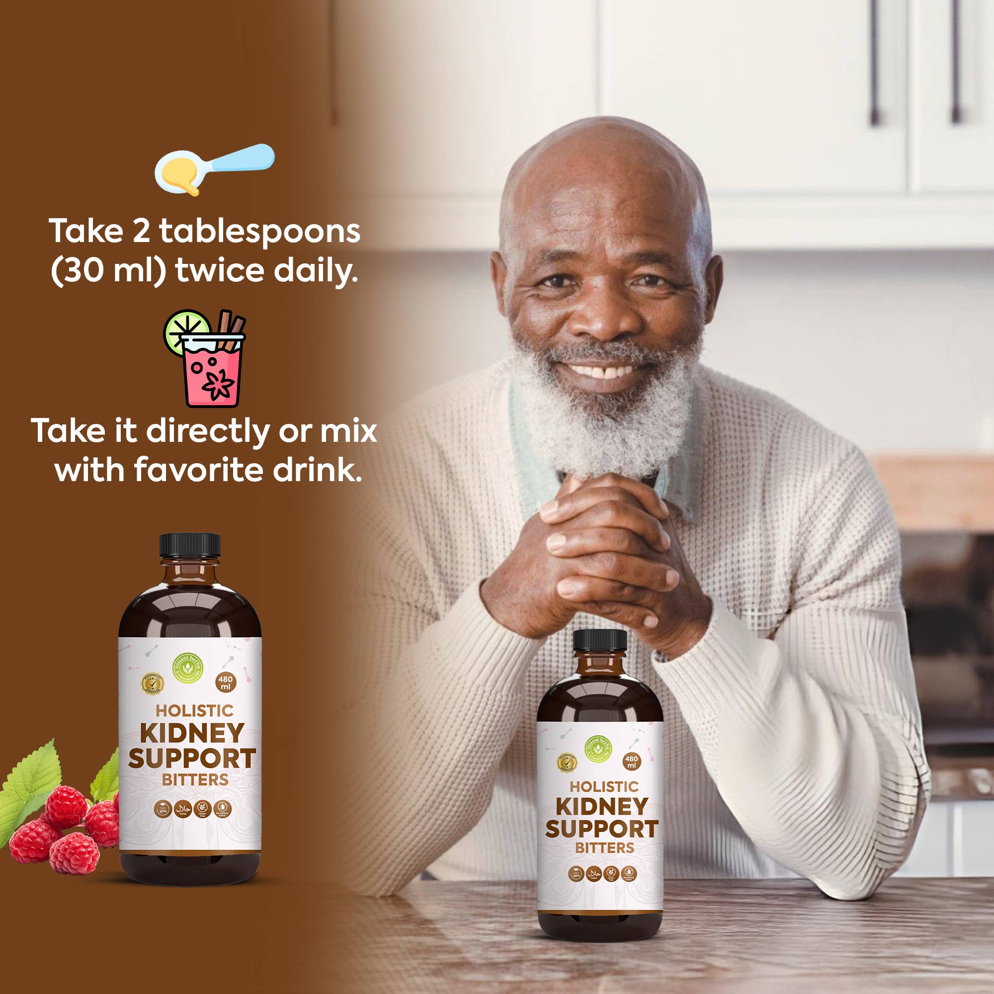 Kidney Support Herbal Bitters | Urinary, Fluid Balance & Detox Support