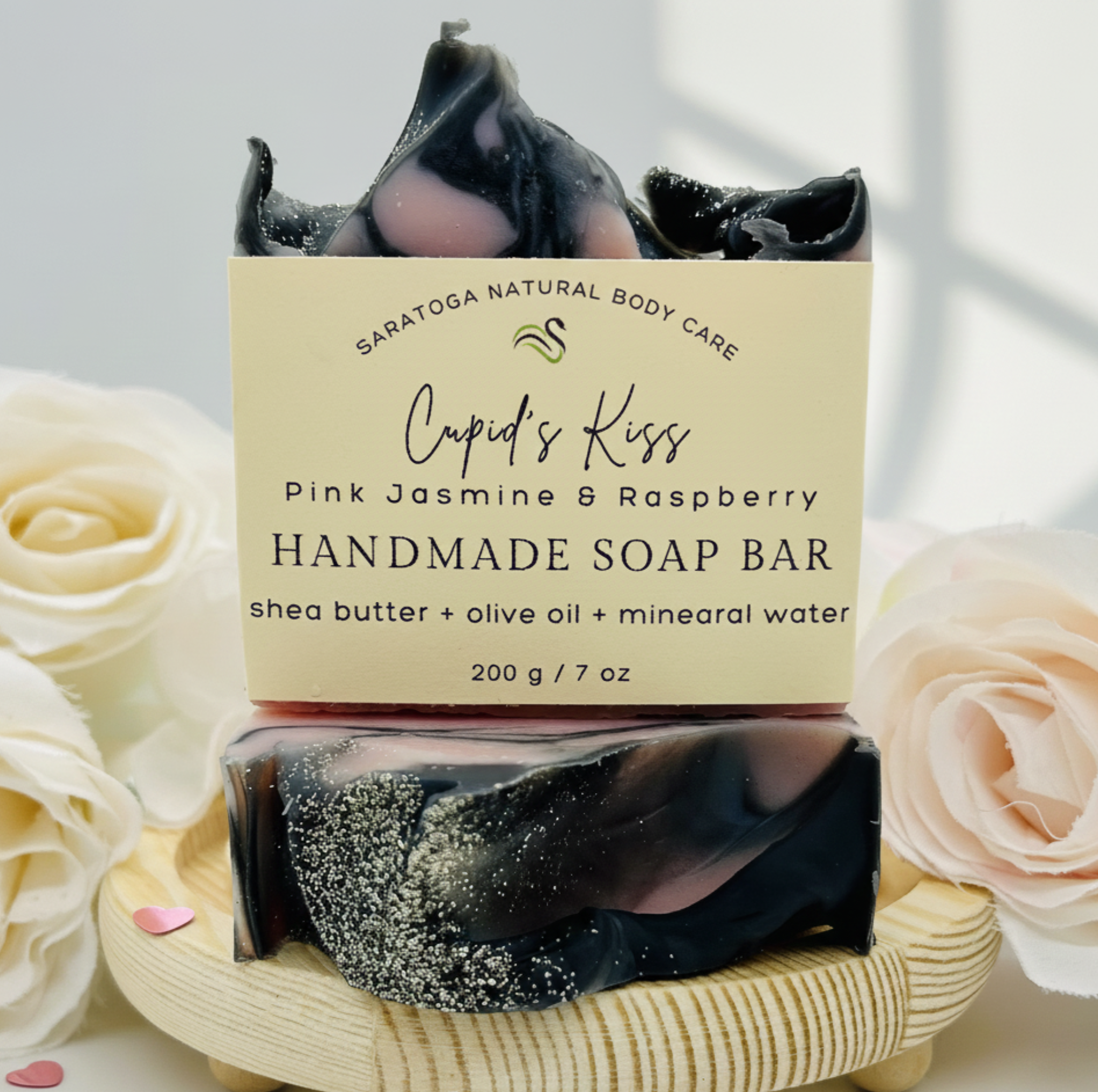 Cupid's Kiss Valentine's Day Handmade Soap Bar (Vegan)